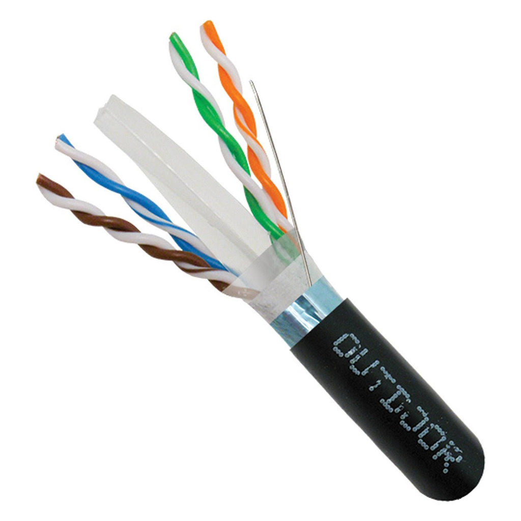 2000ft Black Shielded Bulk Ethernet Cable L34556