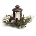 Woodland Inspired Christmas Pillar Candle Holder K139374