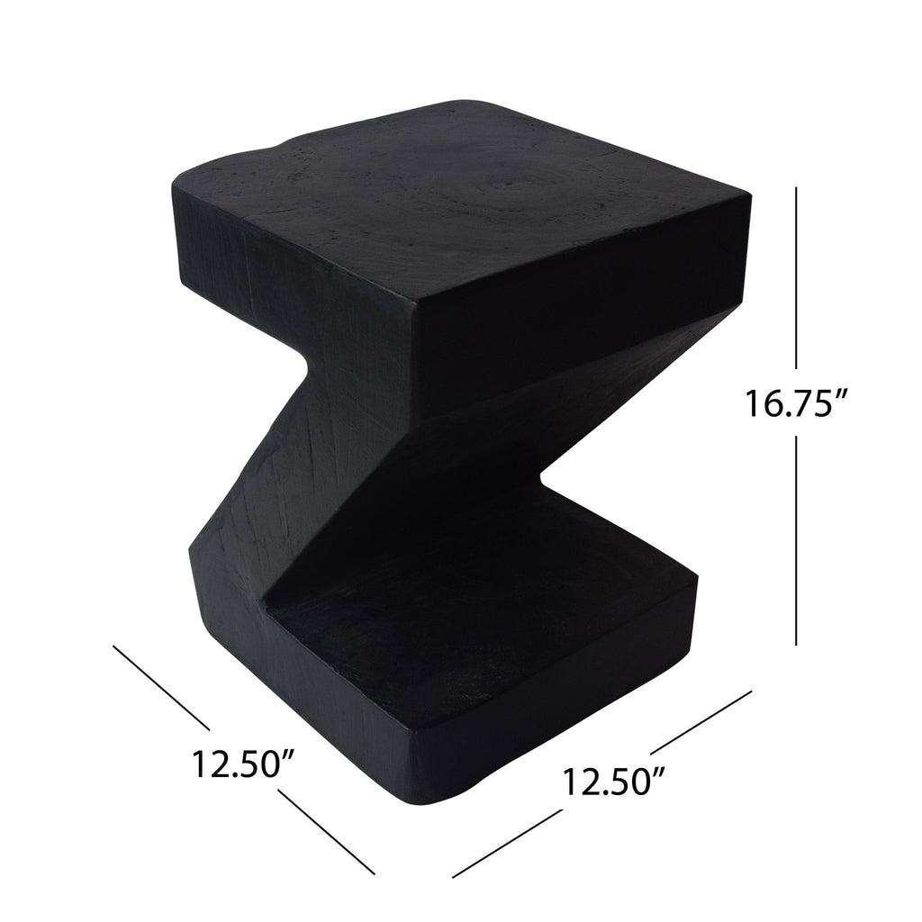16 in. Light Gray Concrete Accent Table K1765