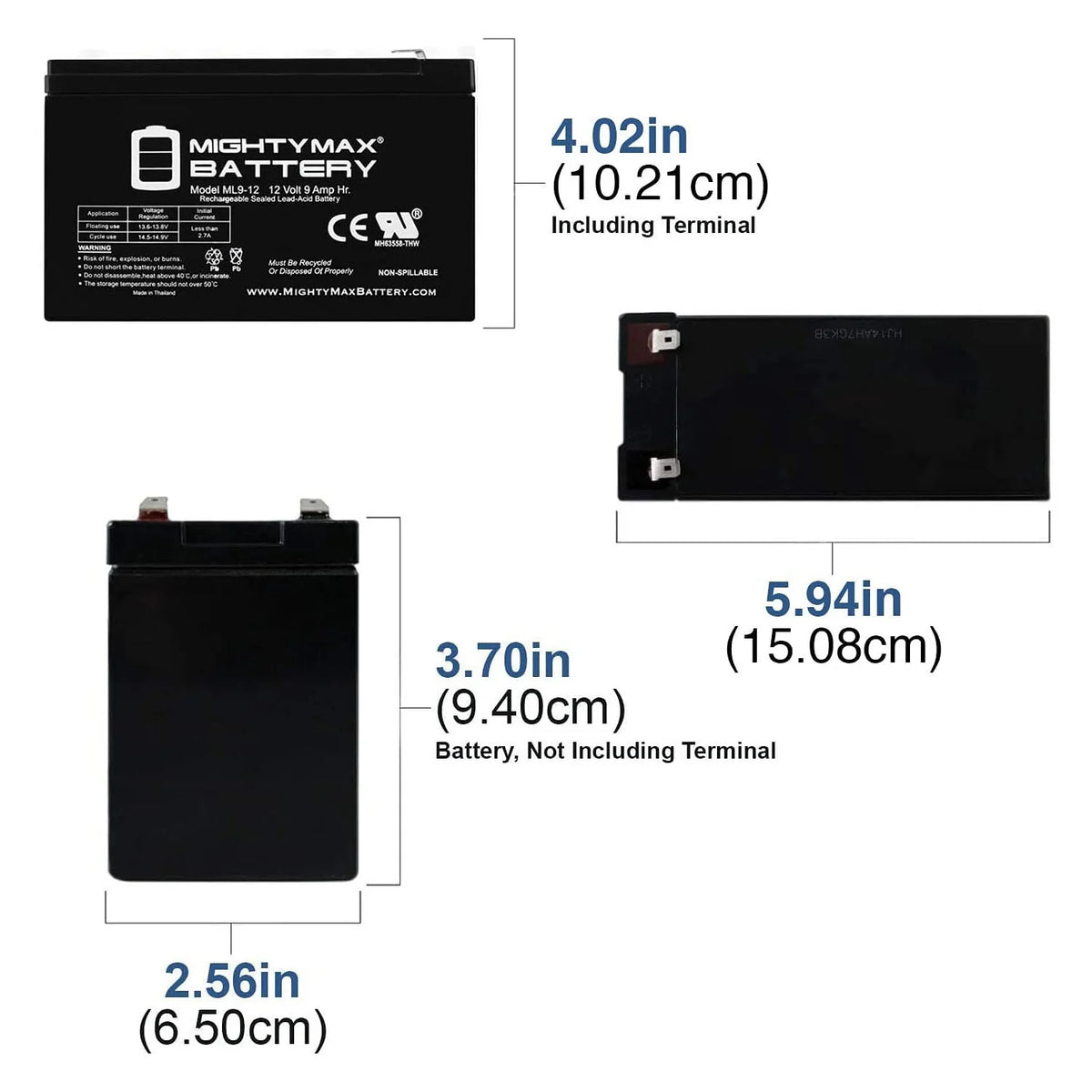 12V 9AH SLA AGM Battery W760516