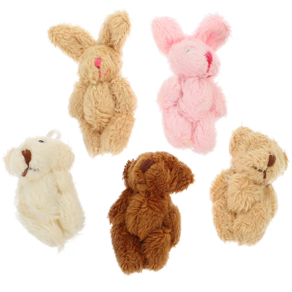 5pcs Miniature Plush Doll Figurines M401942