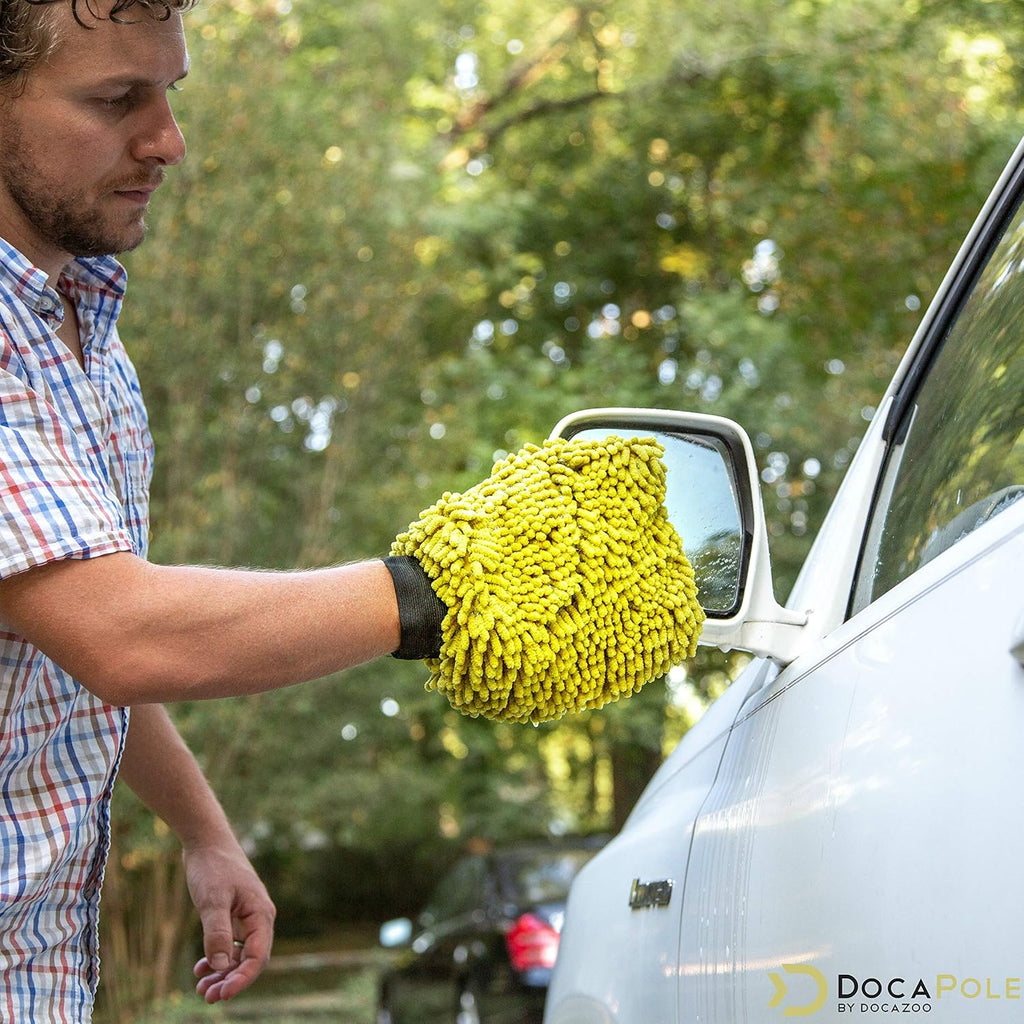 5-12 Foot Car Cleaning Kit with Soft Car Wash Brush, Car Squeegee, Car Wash Mitt, Microfiber Cleaning Head & Extension Pole N173