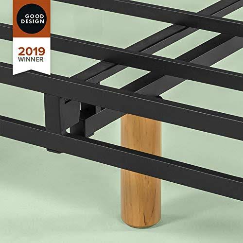 Beige Metal Queen Mattress Foundation Z560