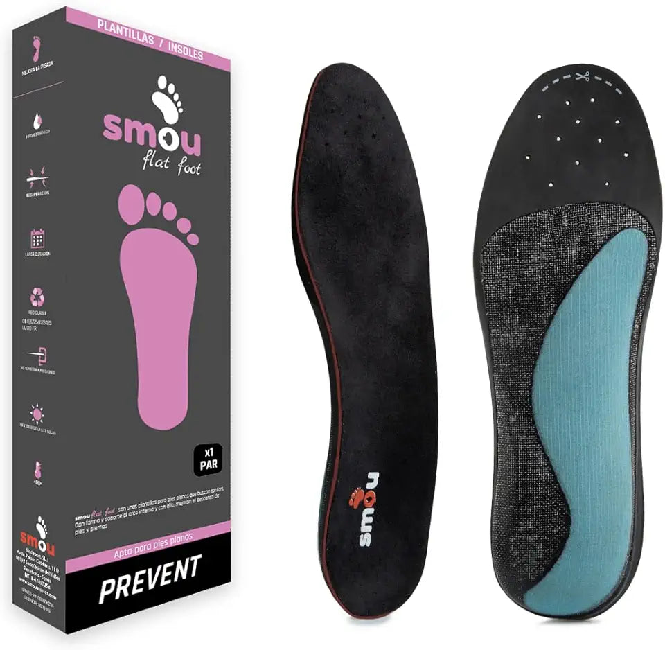 Flat Feet Gel Orthopedic Insoles Men's Size 7-8 Women's Size 9-10 F439482