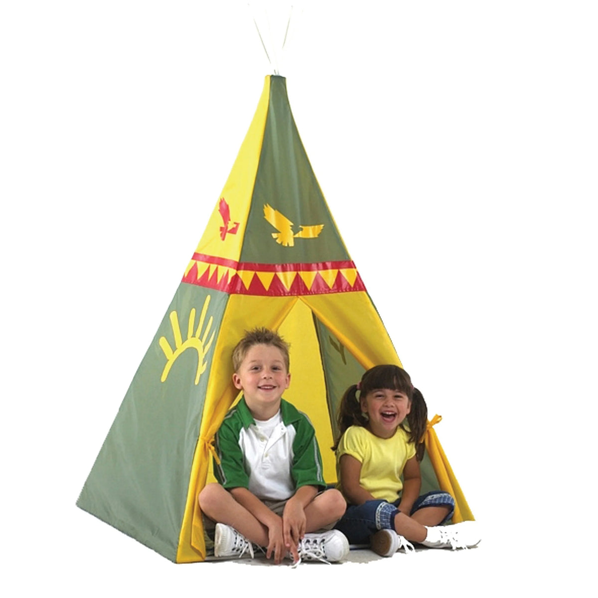 Kids Play Hut Teepee Water Resistant Nylon 4.5 Feet Tall D522968