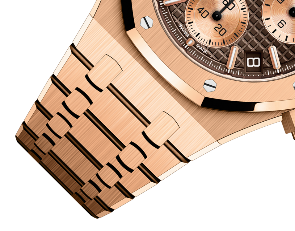 Pink Gold Brown Dial Chronograph 41mm A96388