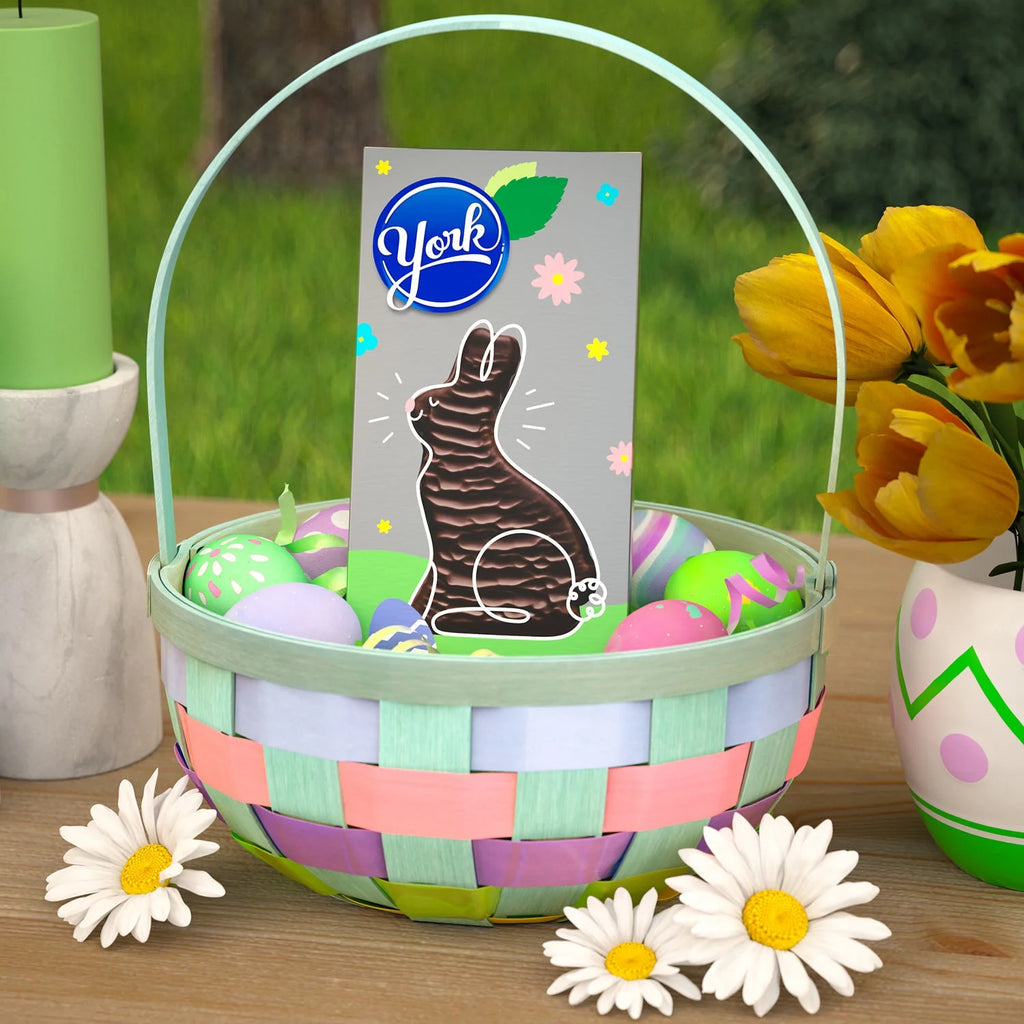 Dark Chocolate Peppermint Patties Bunny Easter Candy, 5 oz W214