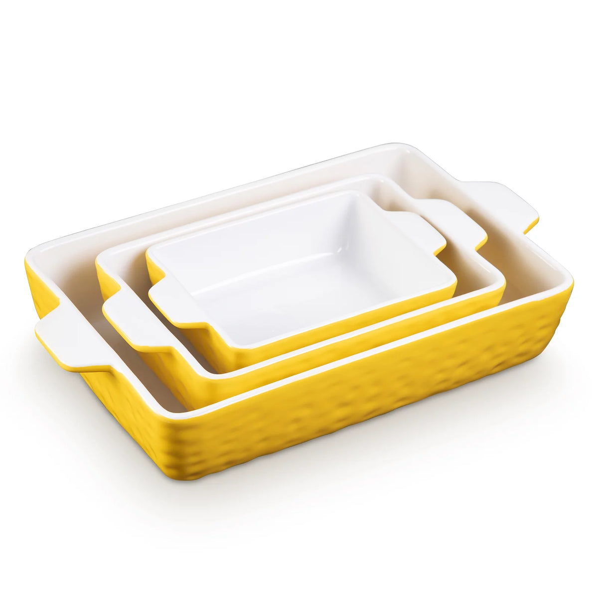Ceramic Rectangular Baking Dish Set of 3 W67791