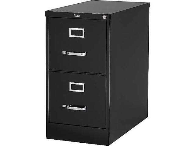 Black 2-Drawer Vertical File Cabinet Z2327
