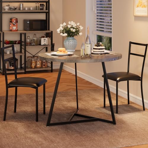 Rustic Brown 3 Piece Dining Table Set B2611