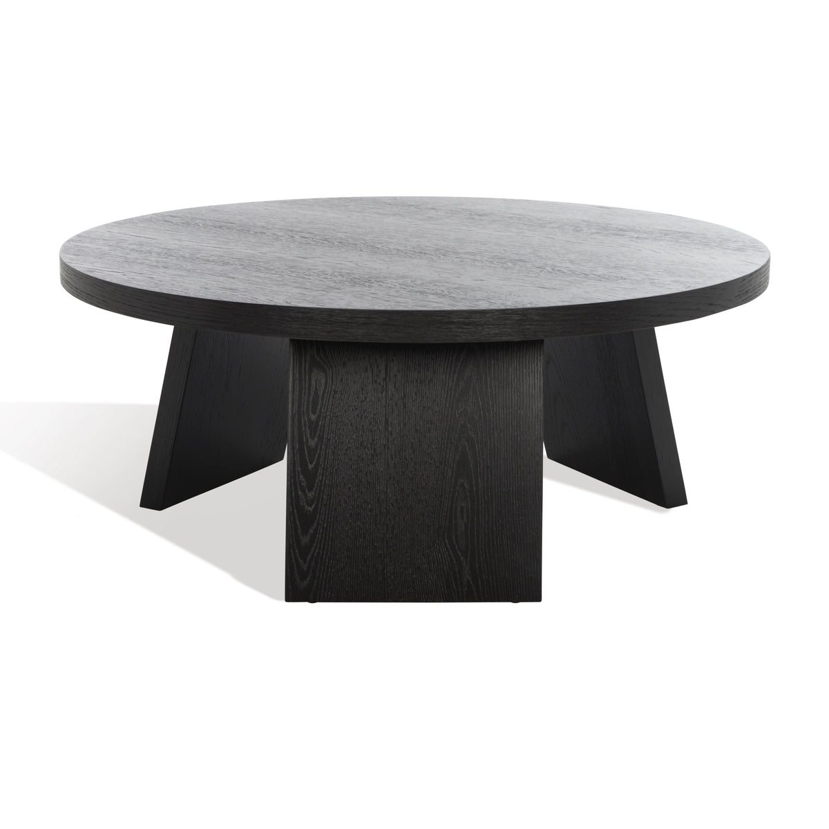 Black Round Wood Coffee Table M590623