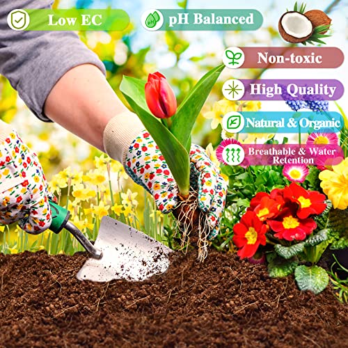 10 Pack 24 Gallons 14Lbs Compressed Coco Coir Potting Soil W47128