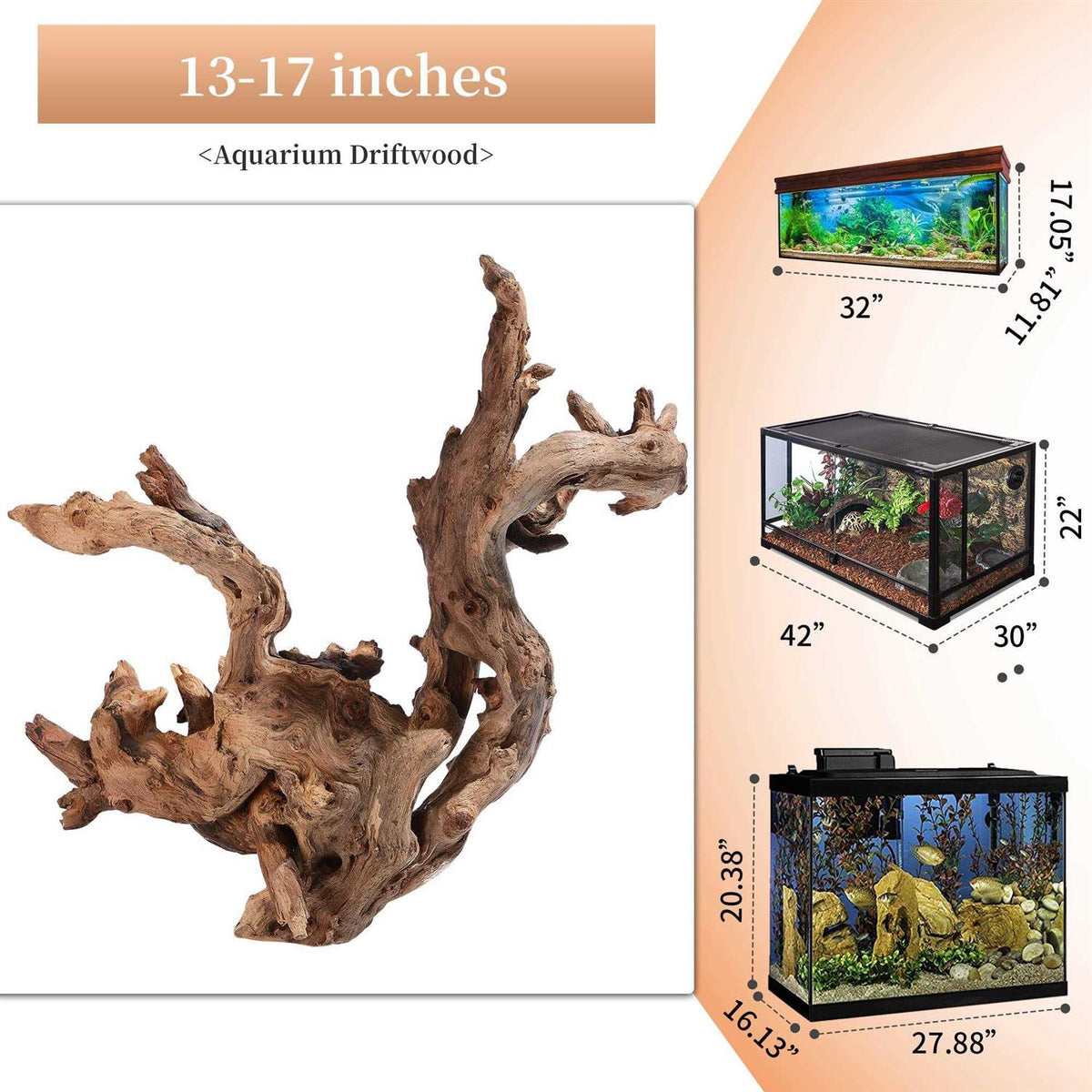 Natural Large Driftwood Aquarium Decor J2335