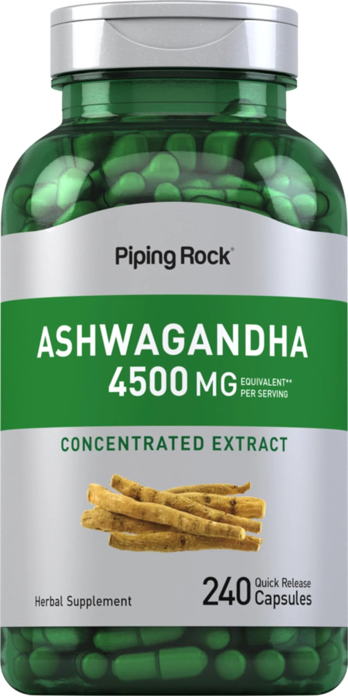 Ashwagandha Supplement 4500 mg 240 Capsules Herbal Extract D5504