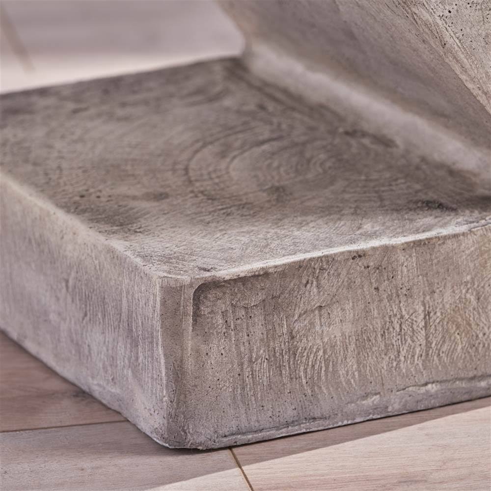 16 in. Light Gray Concrete Accent Table K1765