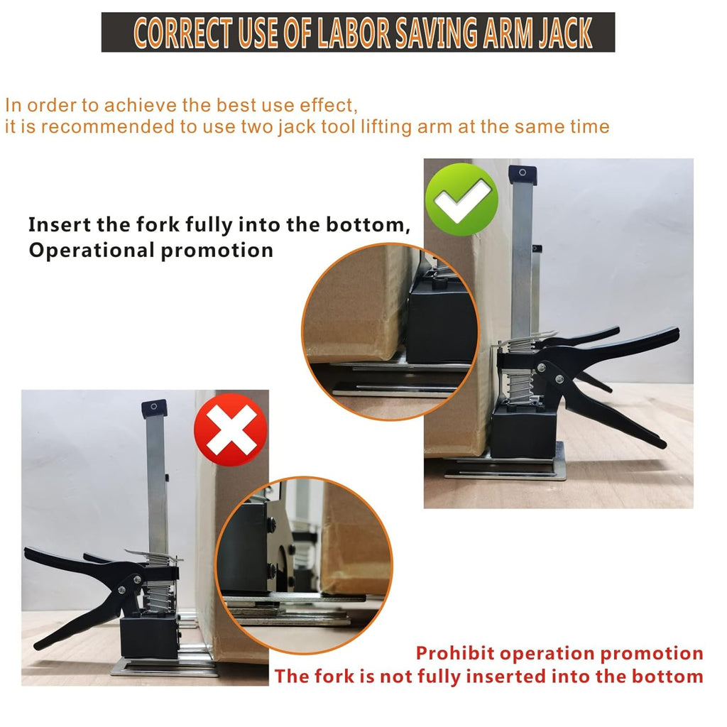 150KG Hand Jack Tool Furniture Lifting Levelers (2PCS) A36268