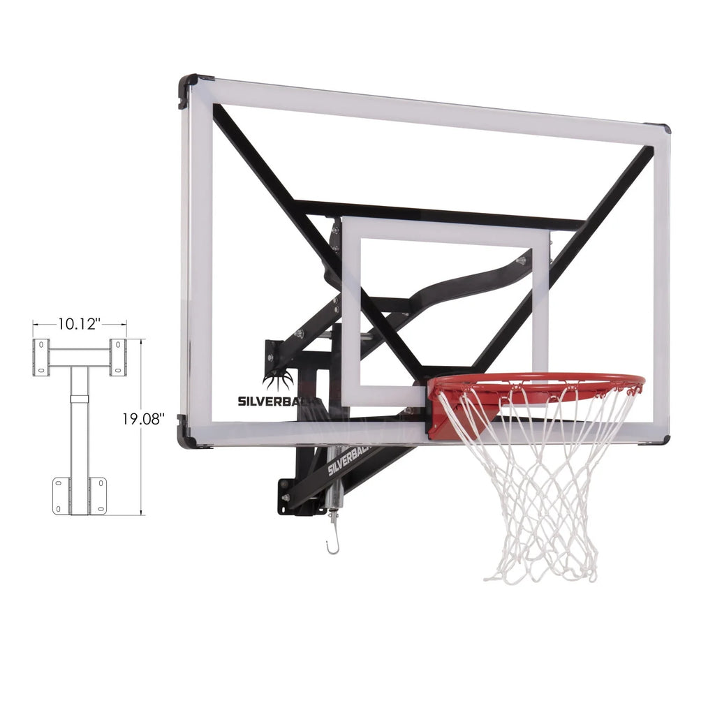 Wall Mounted Adjustable-Height Basketball Hoop H826976