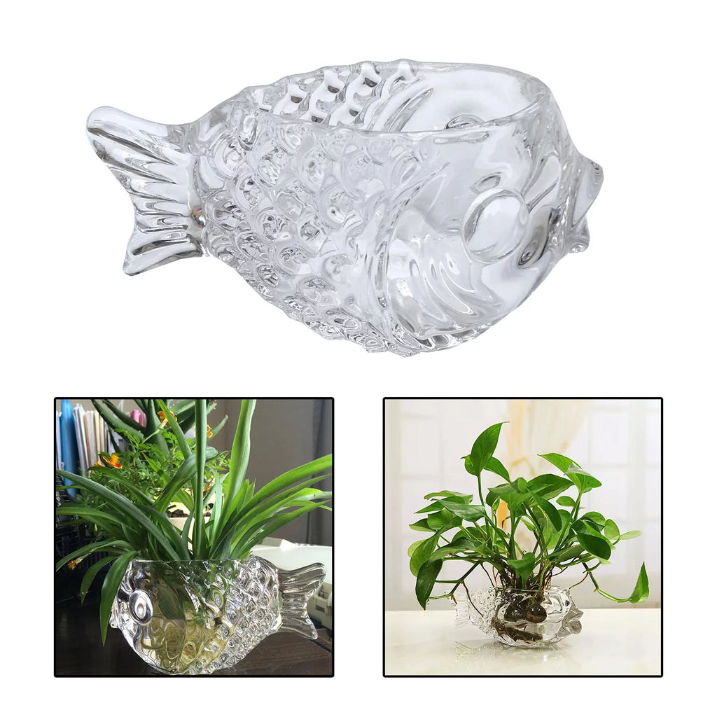 Clear Fish Shaped Cocktail Glassware M11949