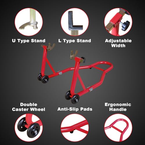 500Lbs Motorcycle Rear Wheel Lift Stands O93455