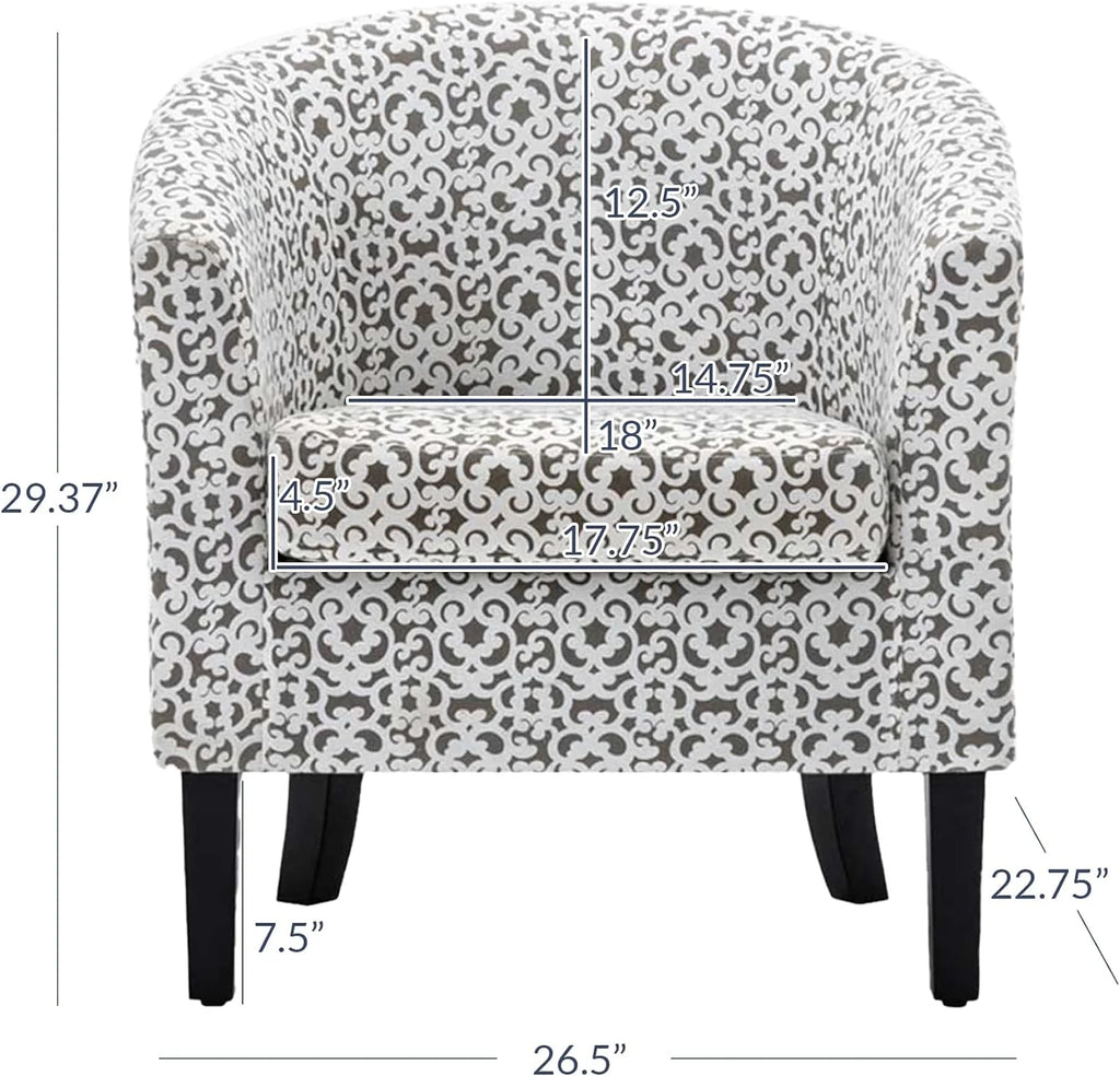 Linen Accent Chair with Plush Cushion G375