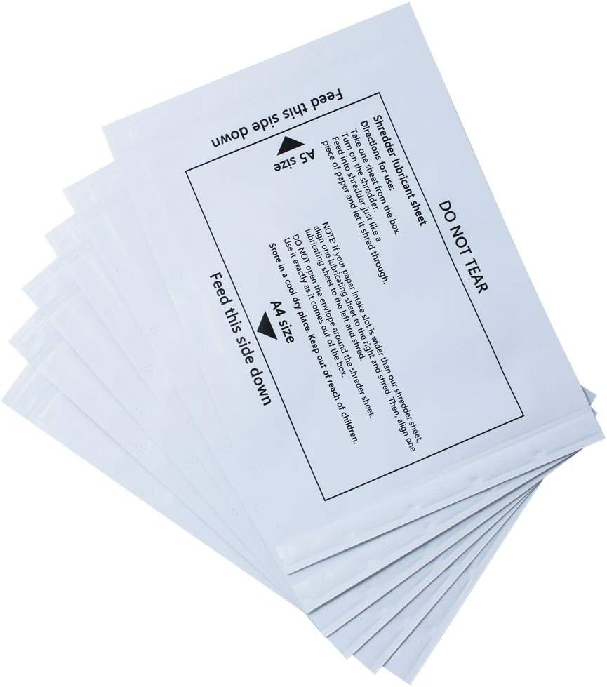 Shredder Lubricant Sheets (30 Pack) W448