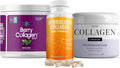 Berry Collagen Powder, Hydrolyzed Collagen Capsules & Face Cream 3-in-1 Set W24380