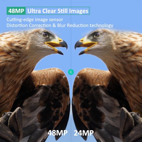 48MP 1296p Trail Camera with Night Vision Motion Activated H167