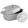 15 inch Cast Aluminum Roaster Pan with Lid and Roasting Tray T714