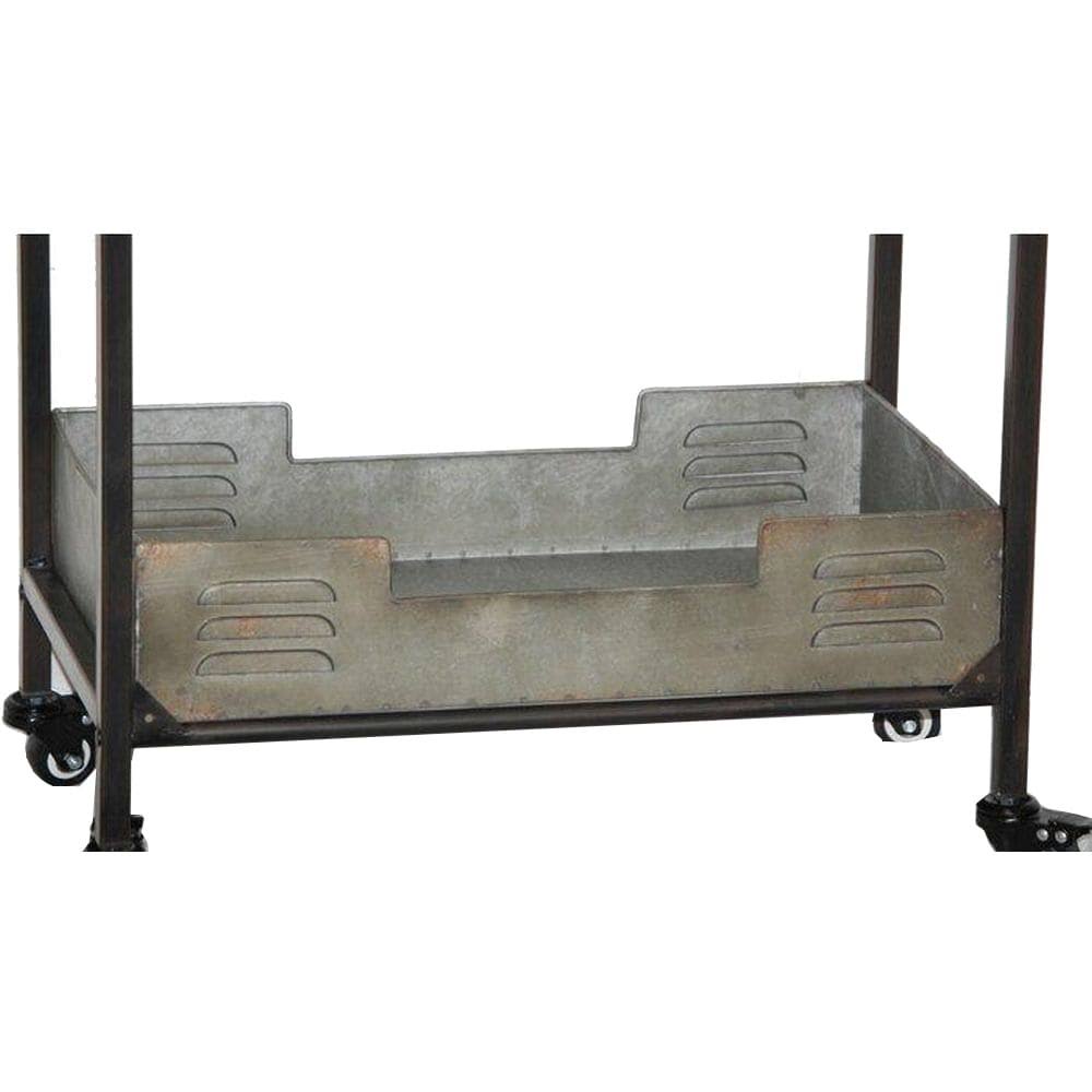 Industrial Metal Bar Cart H989174