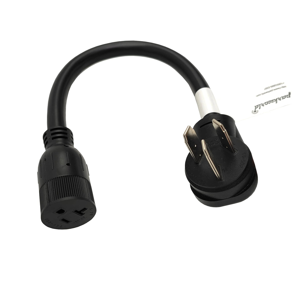 Dryer Adapter Cord, 3-Prong 10-50P Male to 5-20R Female, 125V, 18 inch A703886