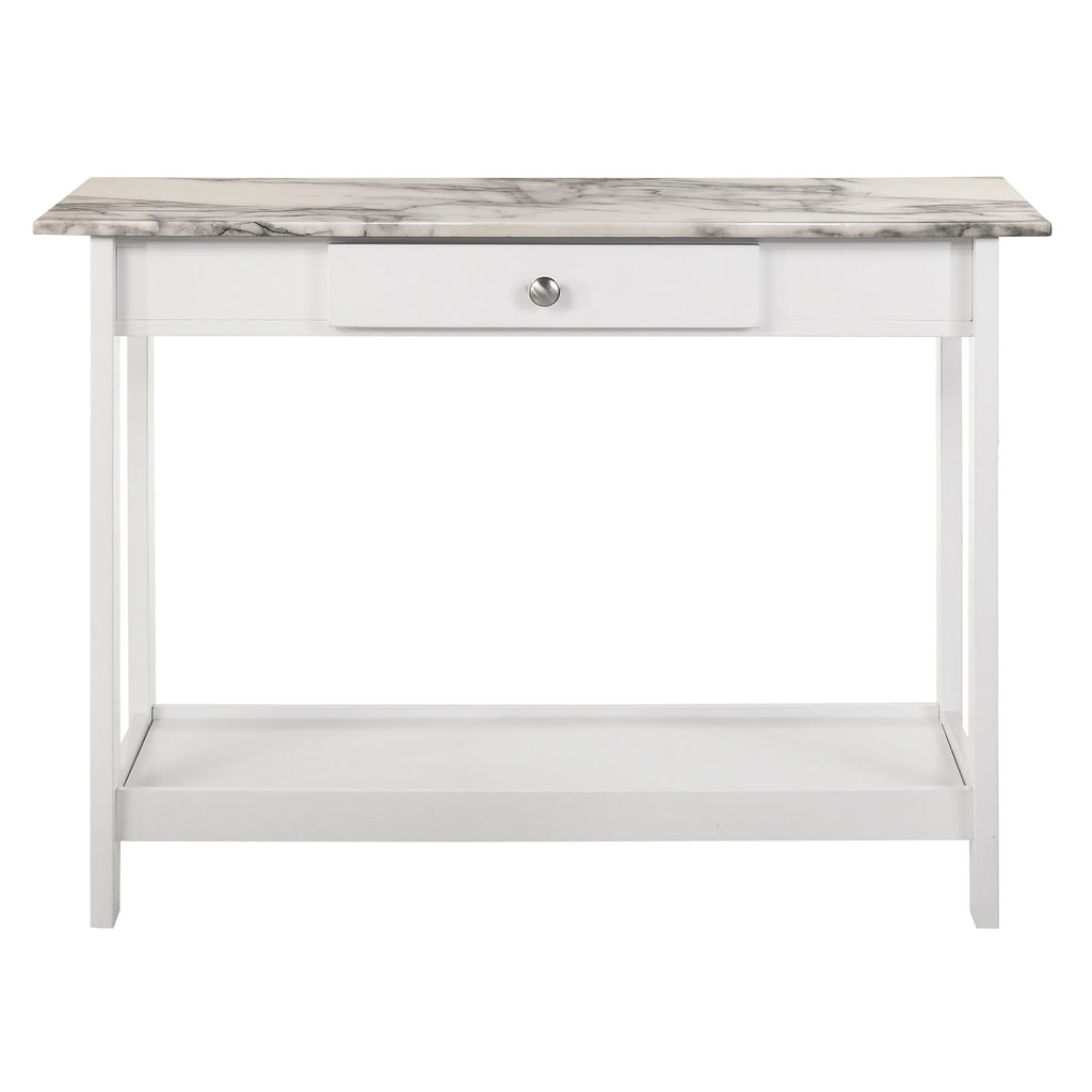 White Wood Sofa Table Z6748