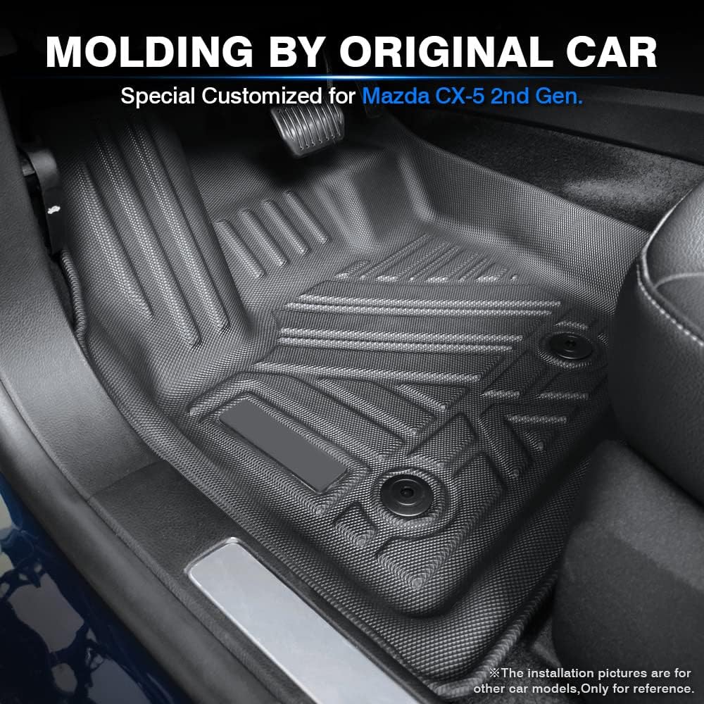Custom Fit All-Weather Car Floor Mats Full Set TPE R41272