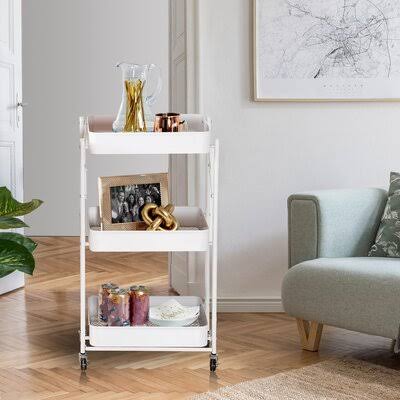 White Kitchen Cart G270924