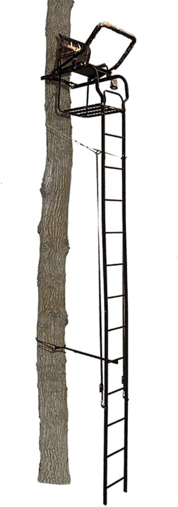 20' Height Steel Ladder Stand with Padded Shooting Rest Z71100