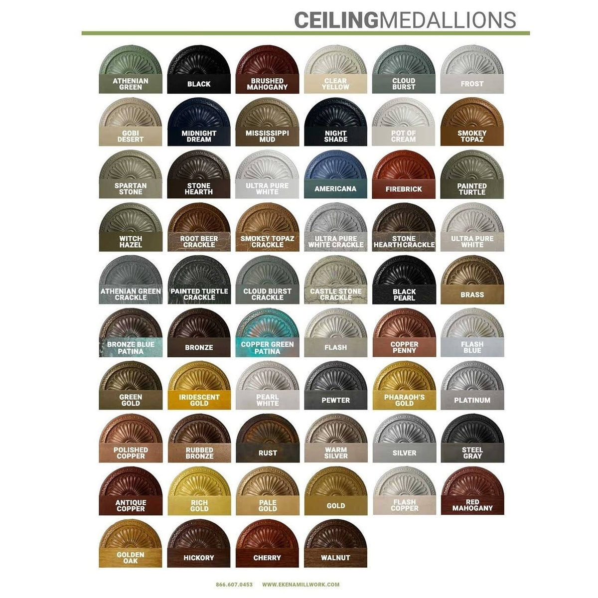 21 1/4x22W x 17 3/8x22H x 1x22P Ceiling Medallion S31700