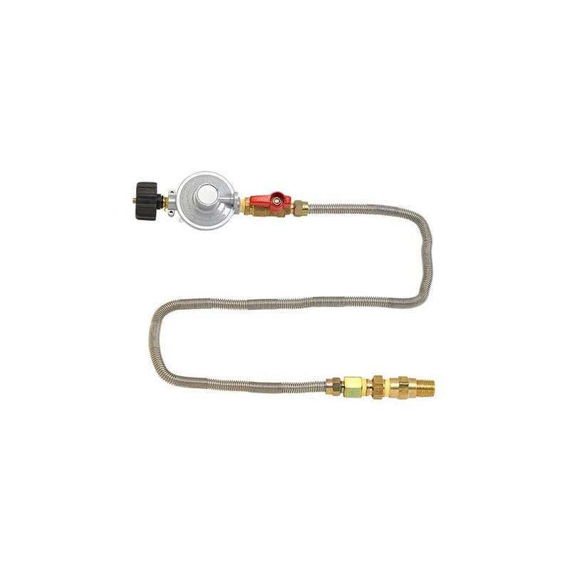 18x22 Square Stainless Steel Drop-In Pan with Match Light Kit Propane Fire Pit Ring P26280