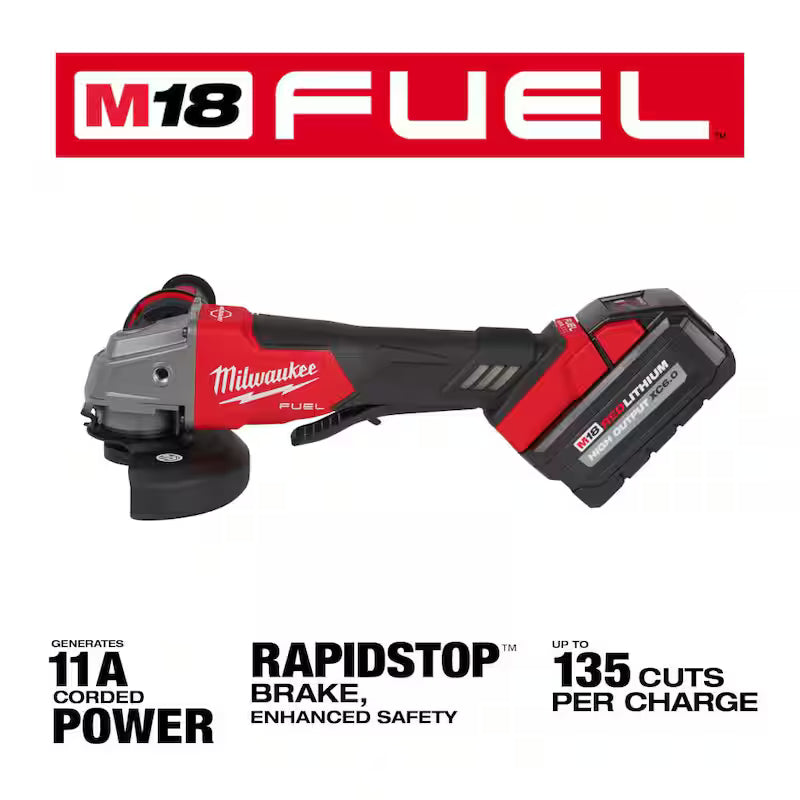 18V Brushless Cordless 4-1/2 in./5 in. Grinder with Reciprocating Saw Z50096