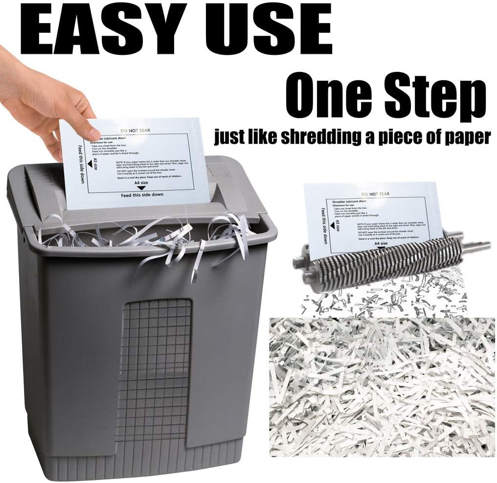 Shredder Lubricant Sheets (30 Pack) W448