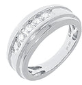 14k White Gold Five Stone Diamond Ring U9886