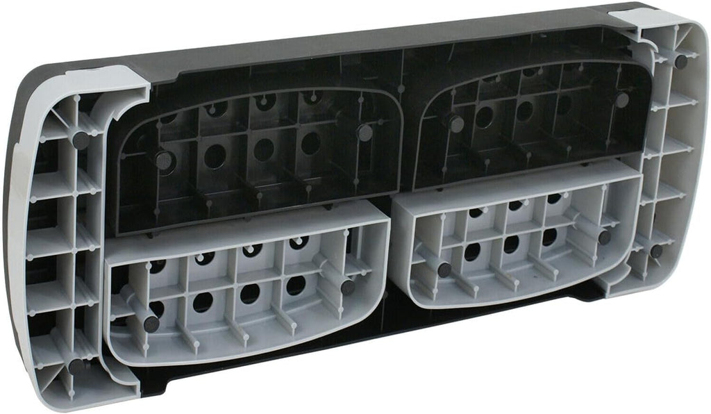 Gray Black Aerobic Step Platform Stepper Adjust 4"-6"-8" with Risers R629300