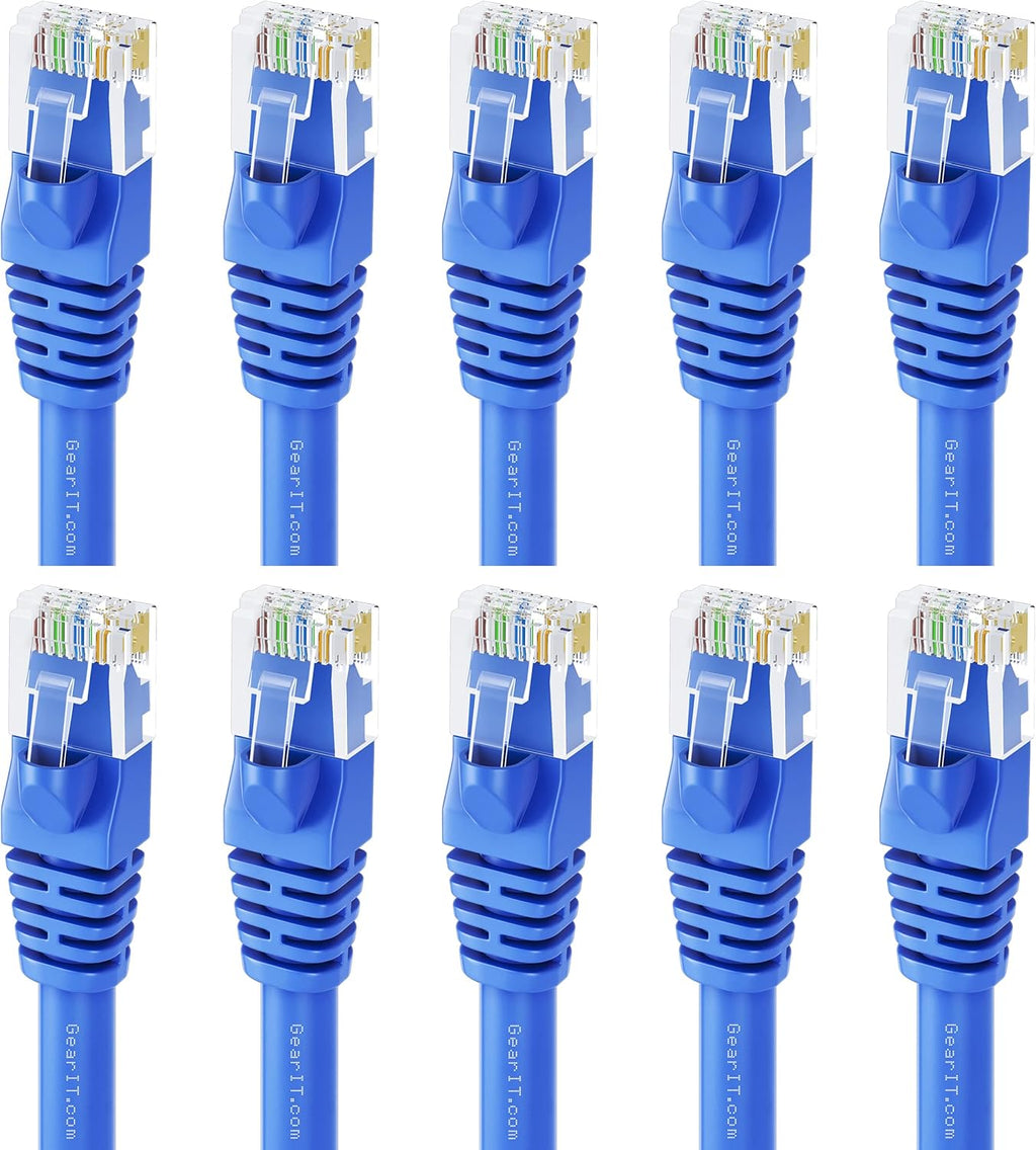 Cat 6 Ethernet Cable 20 ft 10-Pack Blue A906136