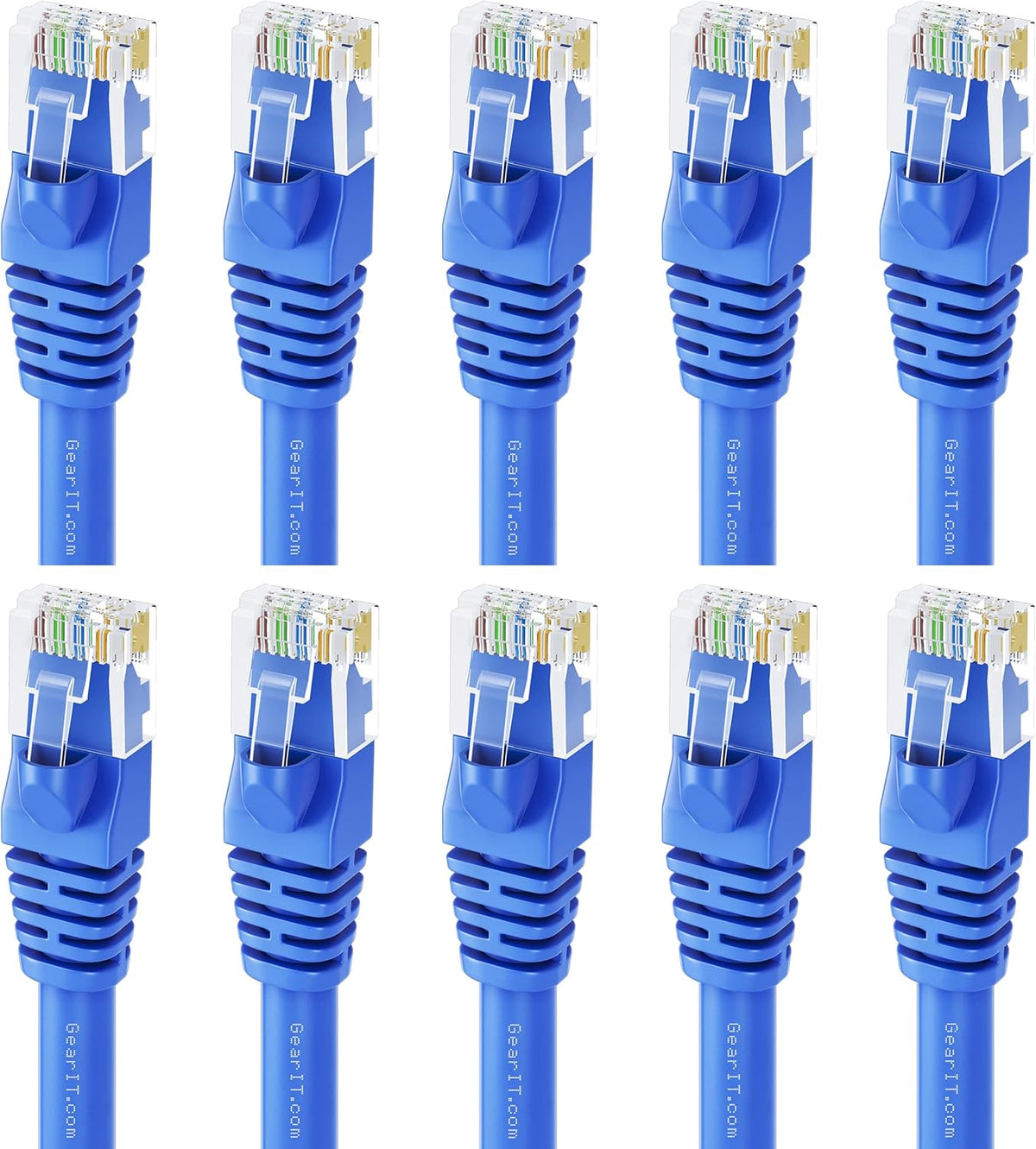 Cat 6 Ethernet Cable 20 ft 10-Pack Blue A906136