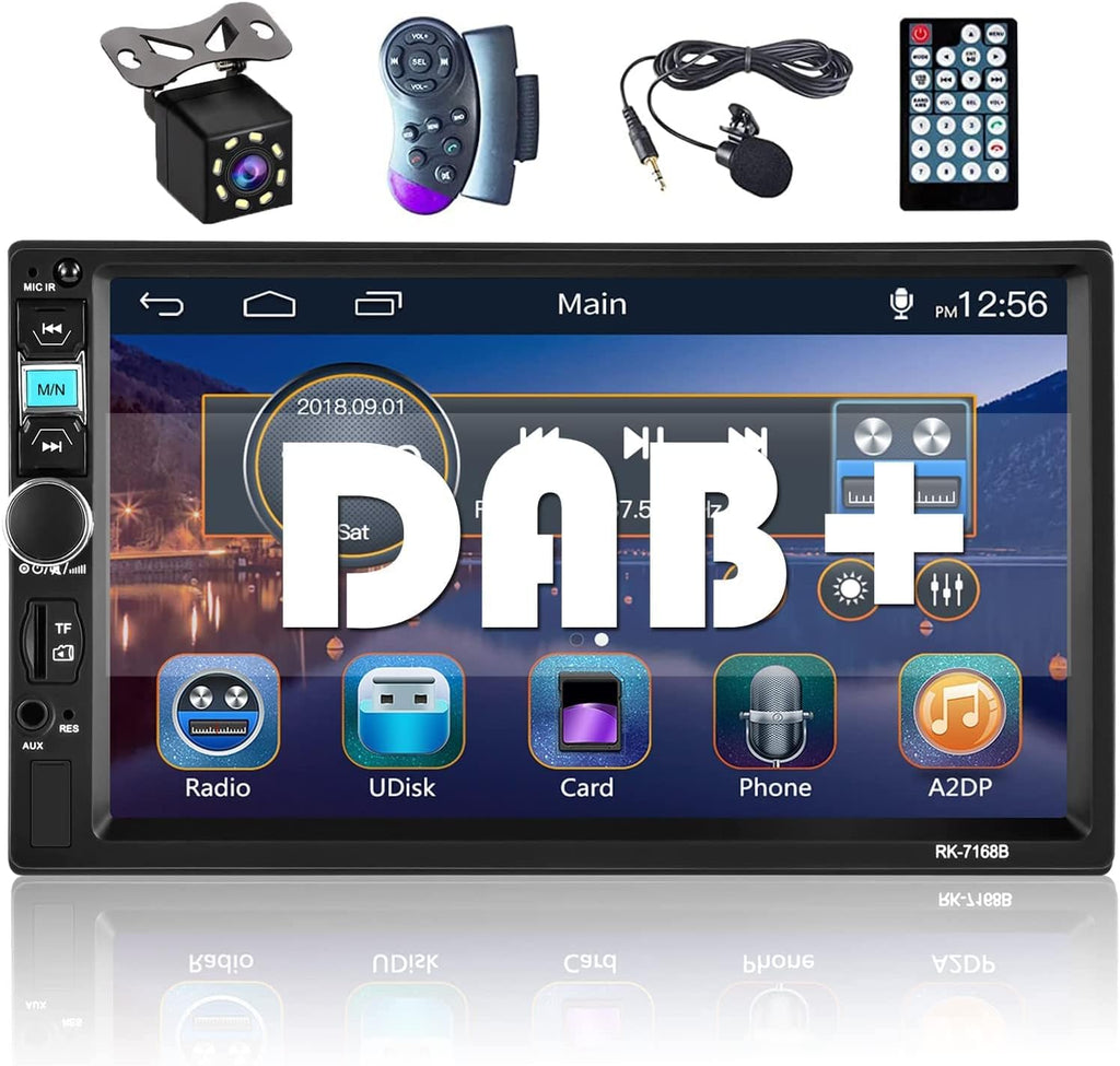 2 Din 7 Inch Touch Screen Car Stereo with Bluetooth B645