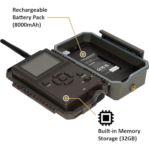 48MP 1296p Trail Camera with Night Vision Motion Activated H167