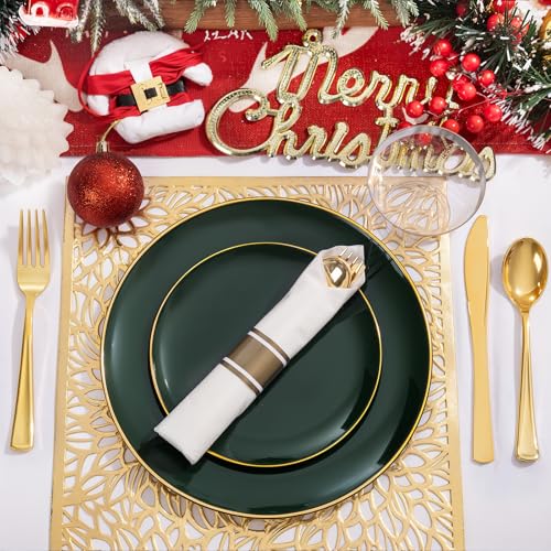 350 Pcs Plastic Dinnerware Set for 50 Guests V3071