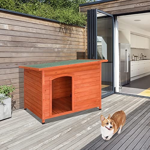 45in Outdoor Wood Dog House Z20200