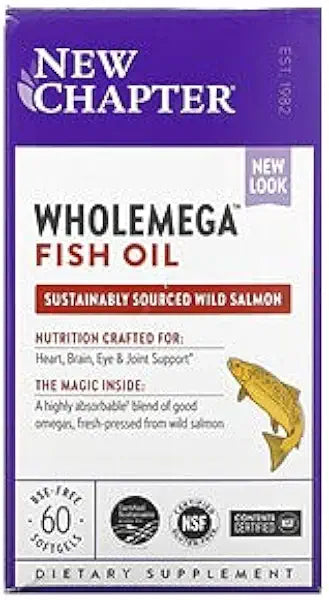 Whole Fish Oil with Omegas and Vitamin D3 60 ct Z12213