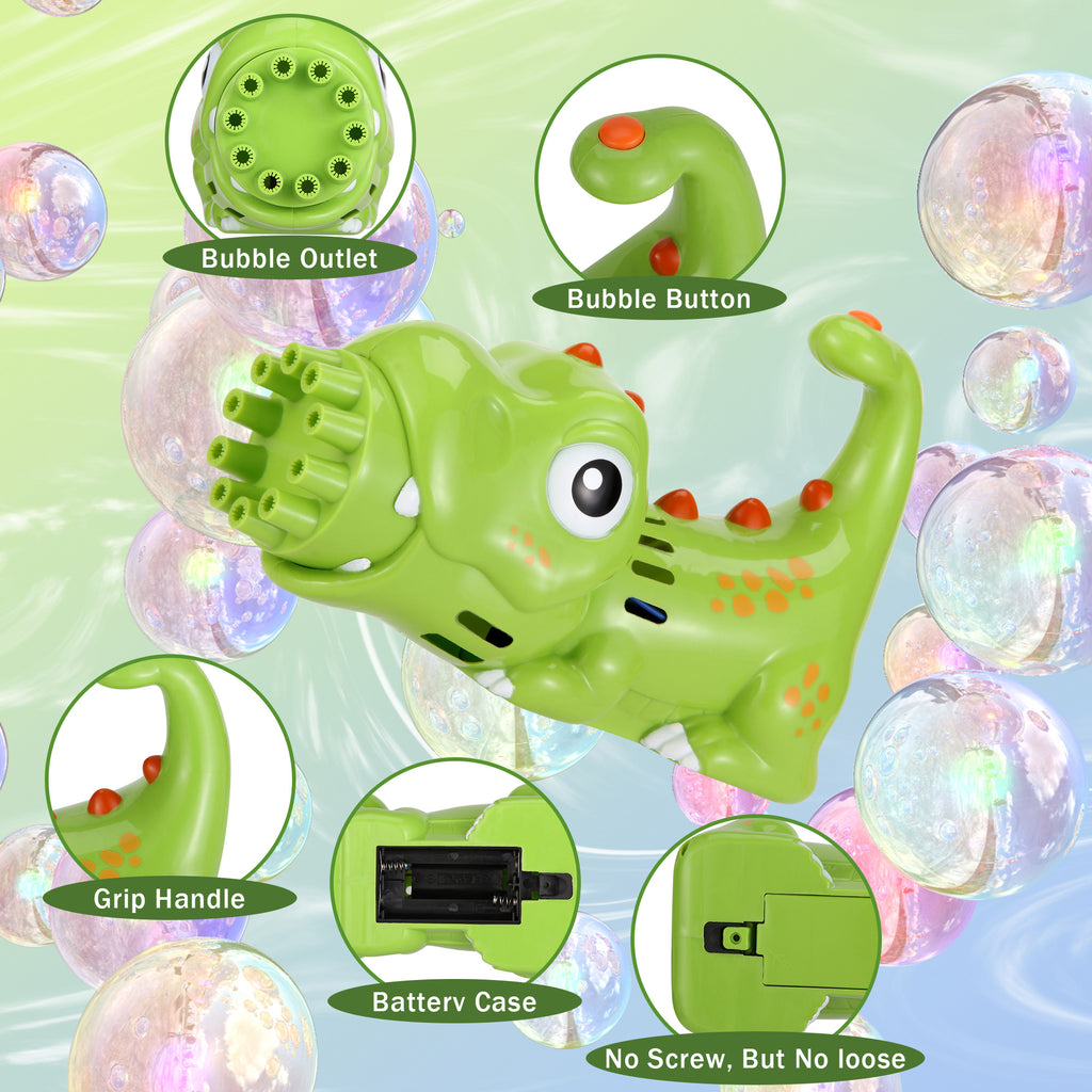 2PACK Bubble Gun Bubble Machine Handheld Bubble Maker with Bubble Solution & Tray T1881