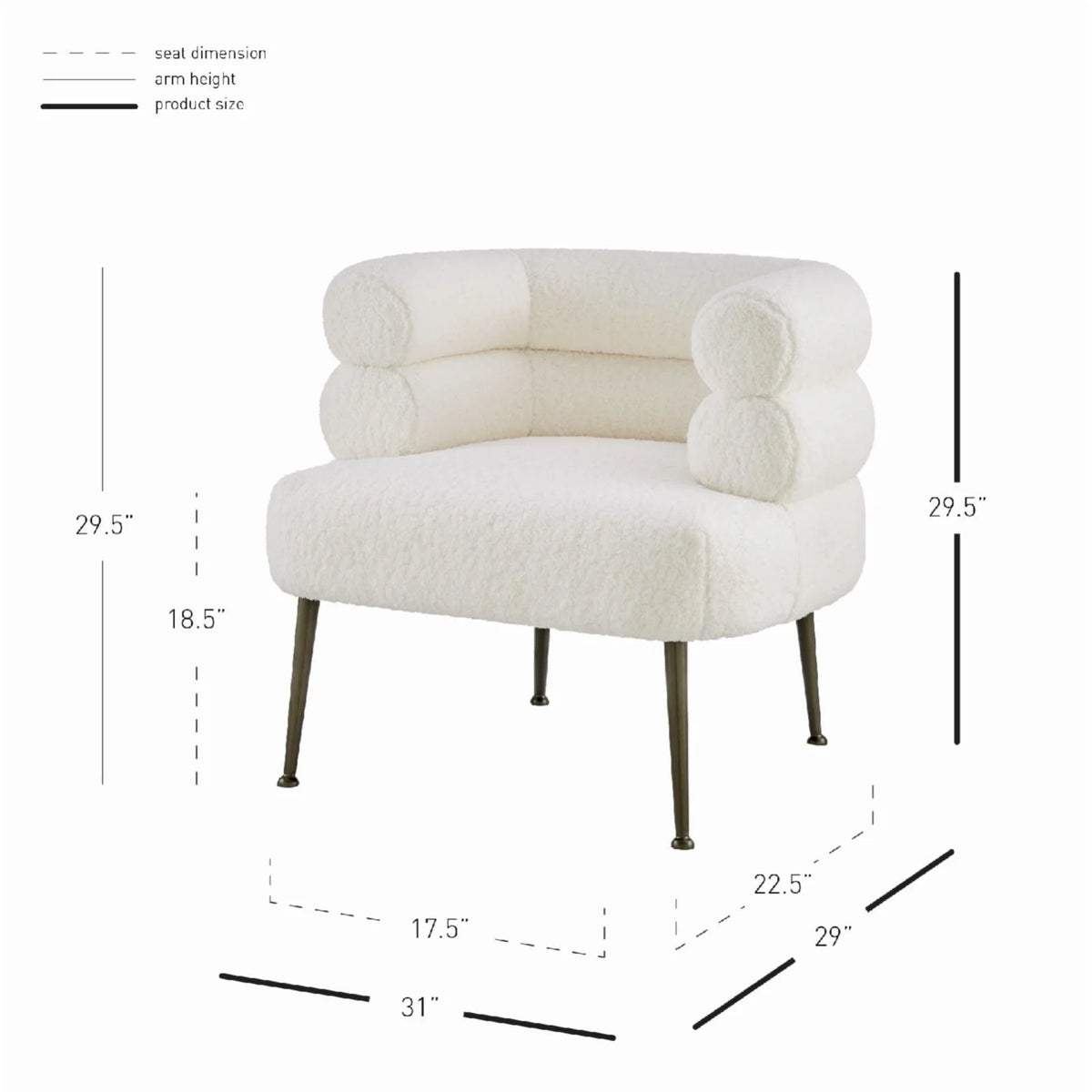 Modern Fabric Accent Chair P676