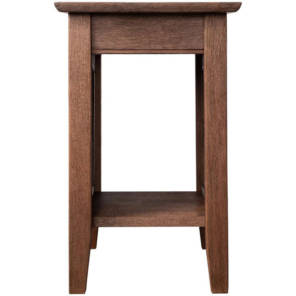 2 Piece Wood End Table Set in Burnt Amber U6145